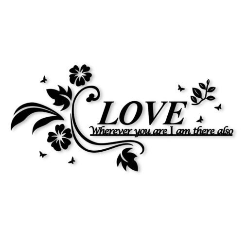 Love quotewall art Wall Art |  Wall Decor  Wall frame I Wall frame for bedroom I   black color - Image 2