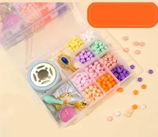 Wax Set With 3 Different Brass Stamps With Holder - Spoon - Candle - Heating Stand (10 colors wax About 520 beans) - Image 3