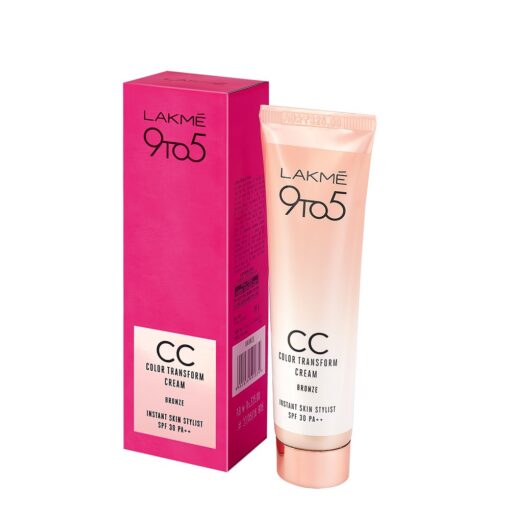 Lakme 9 to 5 CC Complexion Care Cream - 30g | Lightweight, Hydrating, SPF | For Normal, Combination & Sensitive Skin ( Imported From India ) 