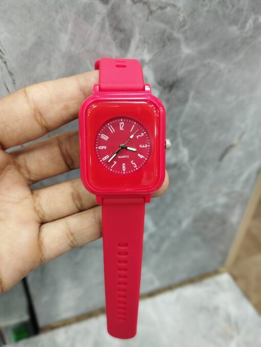 Curren Rubbar Belt Ladies Watch Model Square - Without Box - Image 7