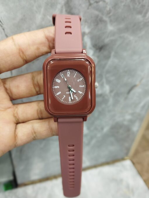 Curren Rubbar Belt Ladies Watch Model Square - Without Box - Image 9