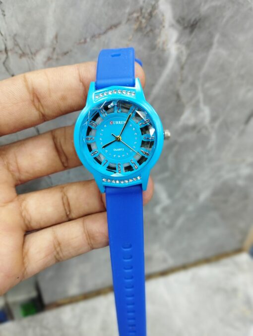Curren Rubbar Belt Ladies Watch Model Diamond - Without Box - Image 5