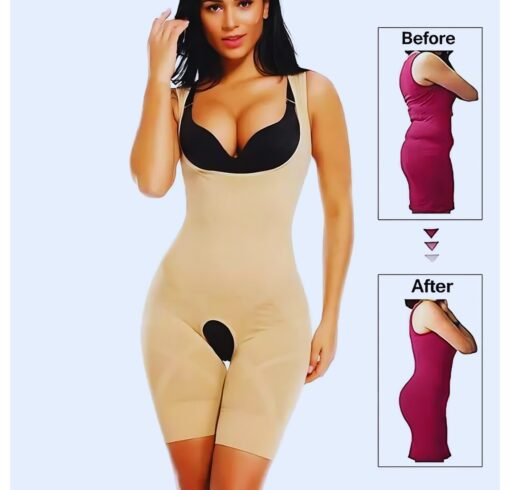 Slim N Lift Full Body Shaper For Female  | Tummy Control Thigh Slimmer Shape wear (Adjustable Standard size) - Image 4