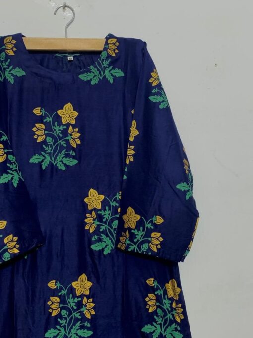 Lilen Block Flower Print 2pc Suit Shararah style - Image 12