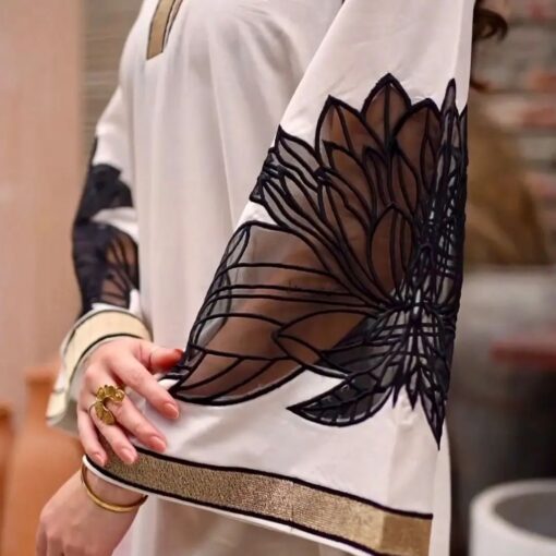 2Pc Almond EMBROIDERY Shirt With Almond EMBROIDERY Plazo - Image 5