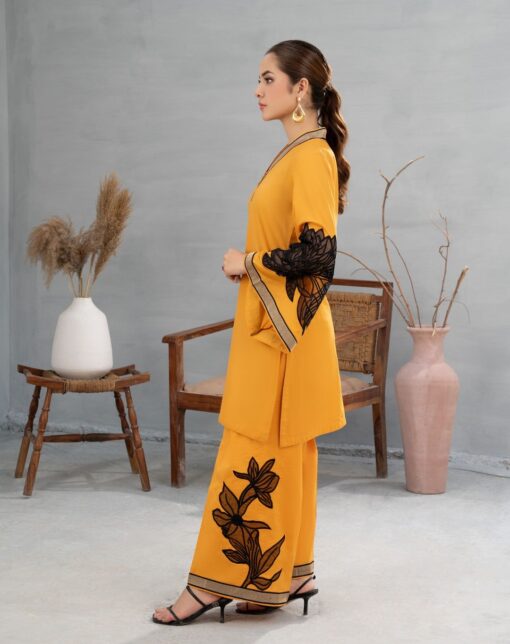 2Pc Almond EMBROIDERY Shirt With Almond EMBROIDERY Plazo - Image 8