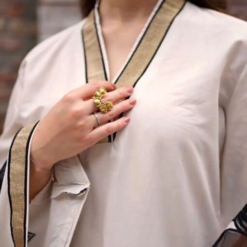 2Pc Almond EMBROIDERY Shirt With Almond EMBROIDERY Plazo - Image 11