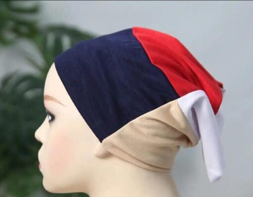 Multicolor Women's jersey 4 in 1 under scarf tube cap (random color) - Image 6