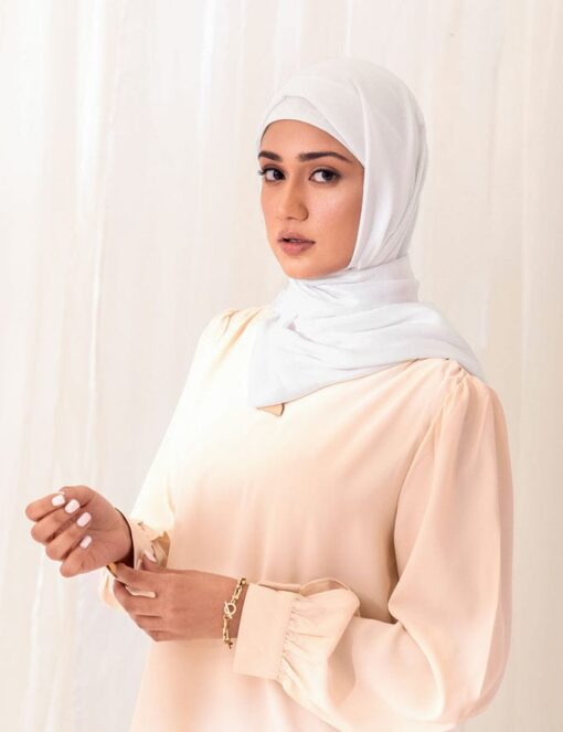 Fabulous quality chiffon scarves hijab  Plain for girls and womens - Image 5