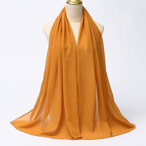 Fabulous quality chiffon scarves hijab  Plain for girls and womens - Image 7