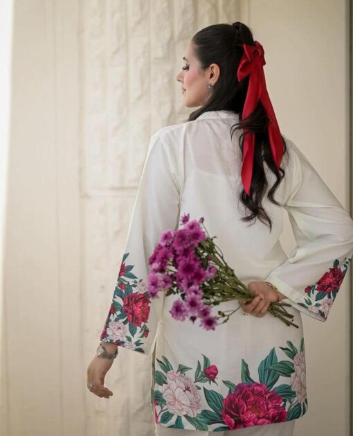 2 pcs Printed Veronica Silk Shirt & Trouser - Image 16
