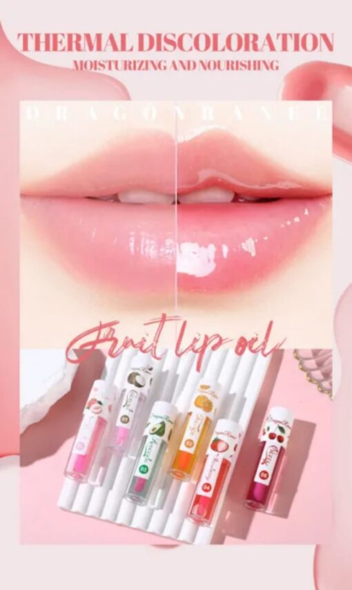 3 Pcs Dragon Ranee Natural Moisturizing & Long Lasting Lip Oil Lip Care Oil Natural Moisturizing & Nourishing Lip Balm Set - Image 2