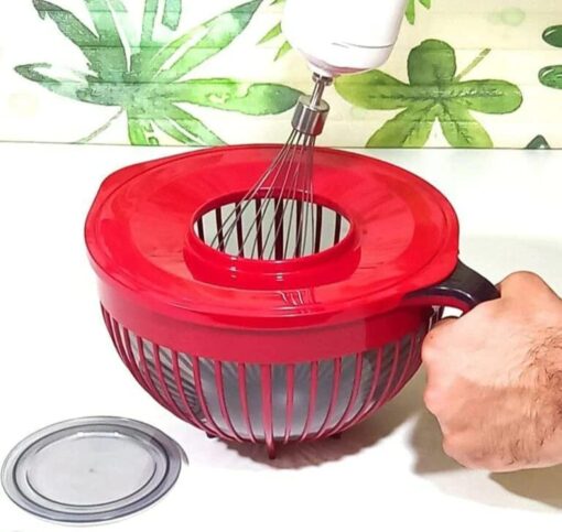 Mixing Bowl With Lid - Multi-Purpose Mixer Bowl Mixing Bowl for Hand Mixers (Random Color) - Image 7