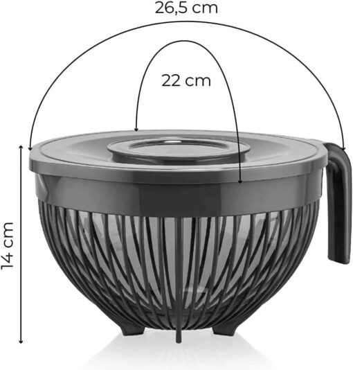 Mixing Bowl With Lid - Multi-Purpose Mixer Bowl Mixing Bowl for Hand Mixers (Random Color) - Image 8