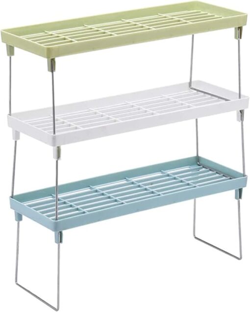 (deal) Buy 2 stack- up shelf and get 1 disposible food bag for free (100 pieces) (random color) - Image 7