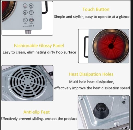 Gropa Multifunctional Electric Stove Electric Stove 3500W Model Infrared Cooker Capable For Every Pot(random color) - Image 11