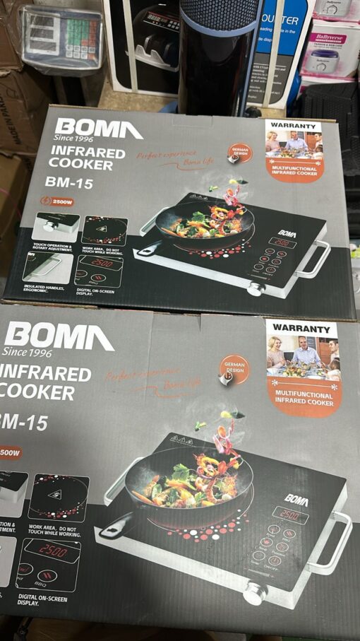 Boma BM-15 Electric Infrared Cooker Stove with 2500W Power – Efficient, Fast Heating & Durable Cooking Performance - Image 3