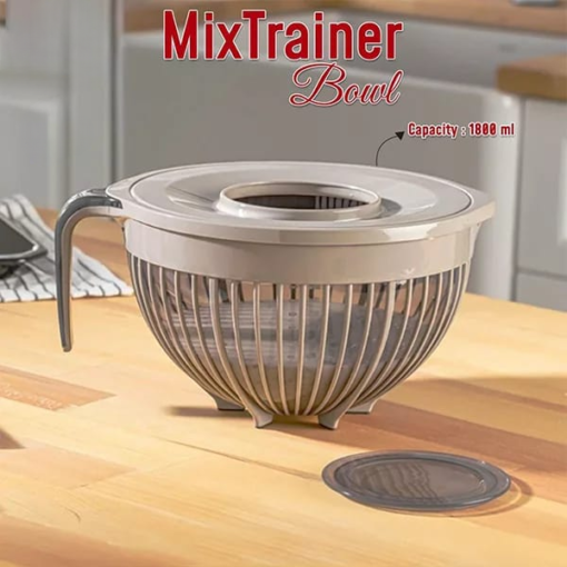Mixing Bowl With Lid - Multi-Purpose Mixer Bowl Mixing Bowl for Hand Mixers (Random Color) - Image 5