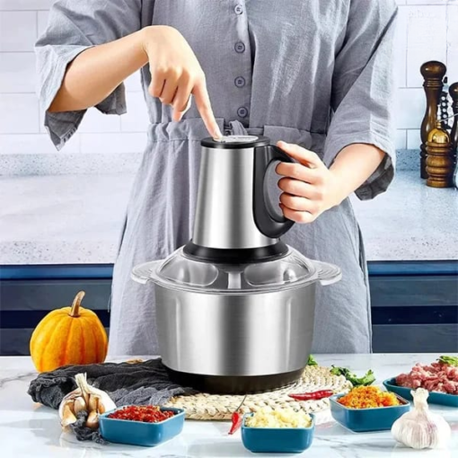 Electric Meat Chopper Machine 3-Liter Capacity 400 Watts motor Silver Chopper | Best Quality Chopper