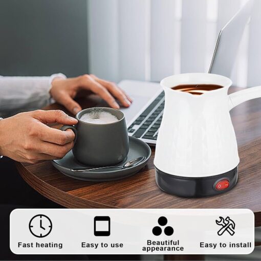 MARADO Coffee, tea Maker Electric Turkish Coffee kettle 500ml (Random Color) - Image 13