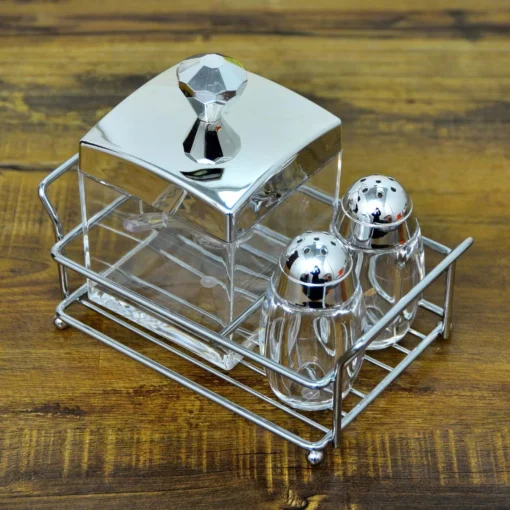 Sugar Pot and Pepper Cruet Set - Image 2