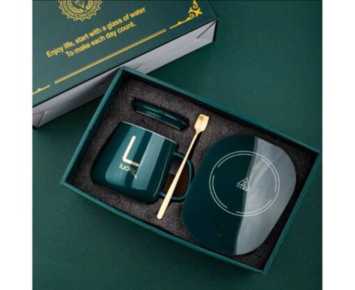 USB Electric Heated Coffee Mug with Temperature Controlled Pad for Home Office Milk Tea Water Heating Pad (random color) - Image 4